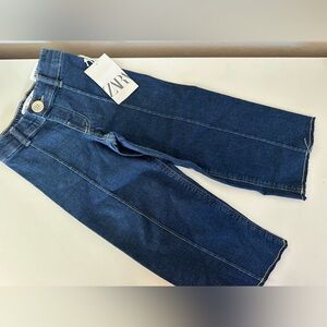 Zara Marine Blue Straight Jeans 4yrs